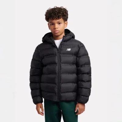 New Balance Kids' Bond Quilted Jacket In Black