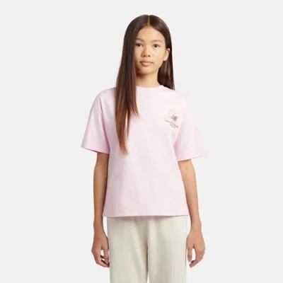 New Balance Kids' Boston Floral Graphic T-shirt In Pink