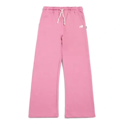 New Balance Kids' Brush Back Small Logo Wide Leg Pant In Animal Print