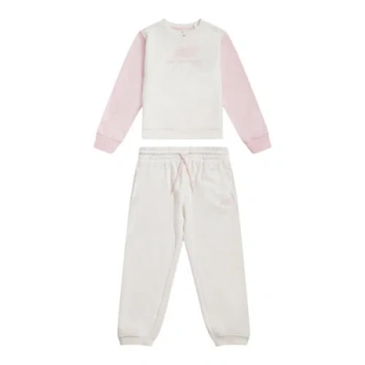New Balance Babies' Kids' Colorblock Crew & Jog Set In Pink