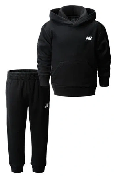 New Balance Kids' Boys Preschool   2 Piece Fleece Set With Joggers In Black
