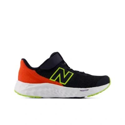 New Balance Kids' Fresh Foam Arishi V4 Bungee Lace With Top Strap Running  Shoes In Blue/green/red