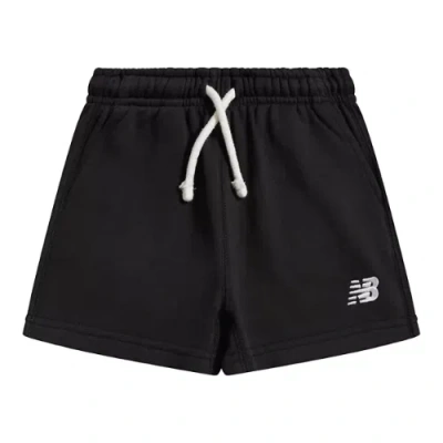 New Balance Kids' Ft Small Logo Short In Black