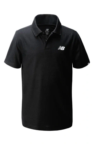 New Balance Kids' Golf Polo In Black