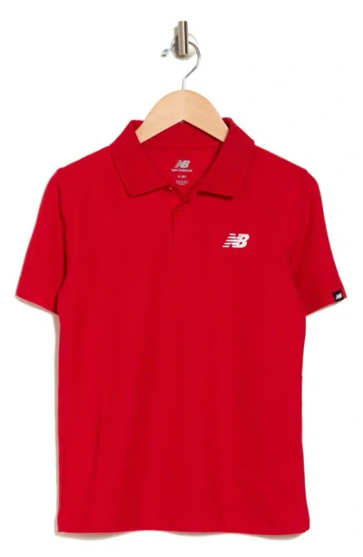 New Balance Kids' Golf Polo In Team Red