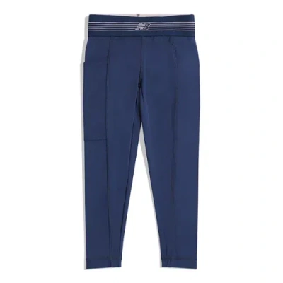 New Balance Kids' Harmony Performance Pocket Legging In Blue