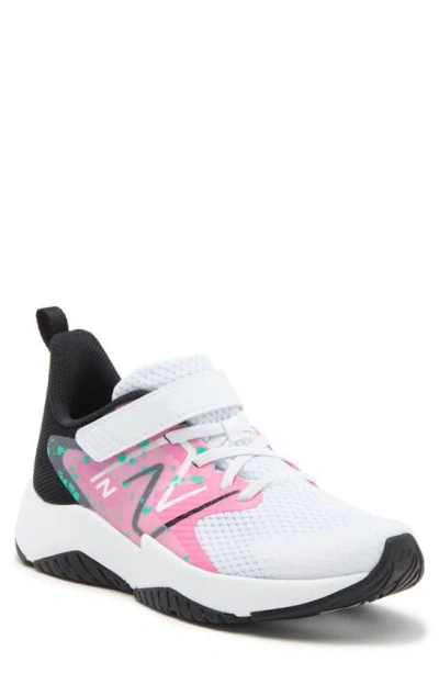 New Balance Kids' Rave Run V2 Sneaker In Pink/ White Multi