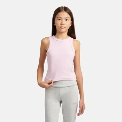 New Balance Kids' Rib Tank Top In Pink