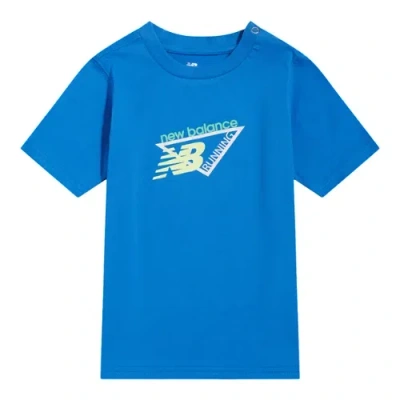 New Balance Kids' Running Graphic T-shirt In Blue