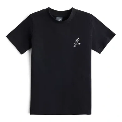 New Balance Kids' Shohei Kids Logo Short Sleeve T-shirt In Black