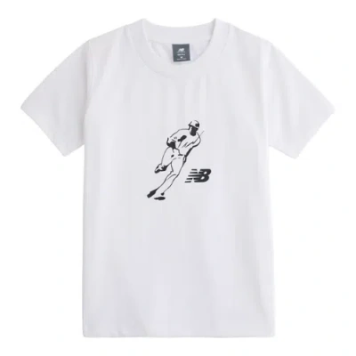 New Balance Kids' Shohei Kids Logo T-shirt In White