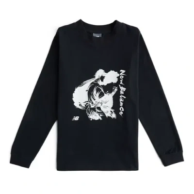 New Balance Kids' Shohei Kids Strikeout Victory Long Sleeve T-shirt In Black