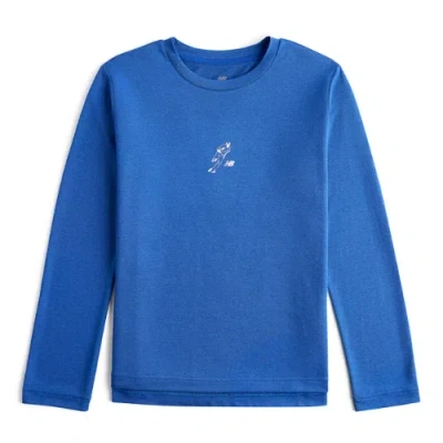 New Balance Kids' Shohei Kids Training Long Sleeve T-shirt In Blue
