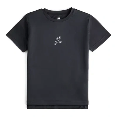 New Balance Kids' Shohei Kids Training Short Sleeve T-shirt In Black