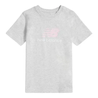 New Balance Kids' Stacked Logo T-shirt In Gray