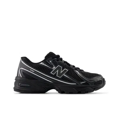 NEW BALANCE KINDER 740 LACE IN SCHWARZ/GRAU, SYNTHETIK, GRÖSSE 37.5