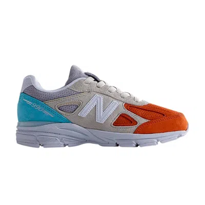 Pre-owned New Balance Kith X 990v4 Little Kid 'cyclades' | Multi-color | Kid's Size 2.5