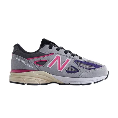 Pre-owned New Balance Kith X United Arrows & Sons X 990v4 Little Kid | Grey | Kid's Size 2
