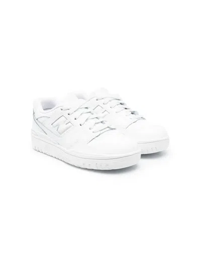 New Balance Kids' Lace-up Low-top Sneakers In White