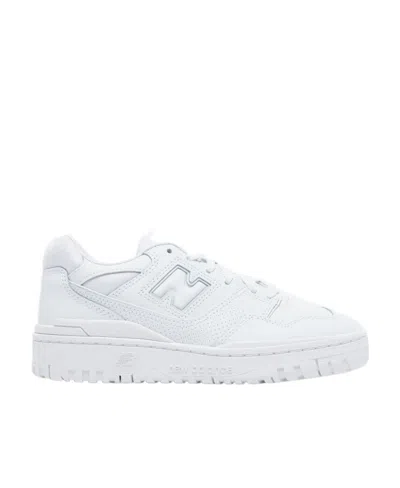 New Balance Lace Up Sneakers In White