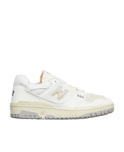 New Balance Lace Up Sneakers In White