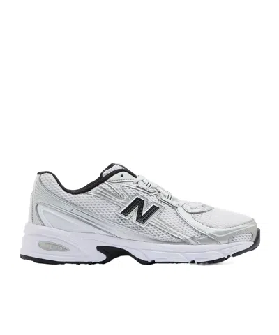 New Balance Laced Sneakers In Navy/silver/white