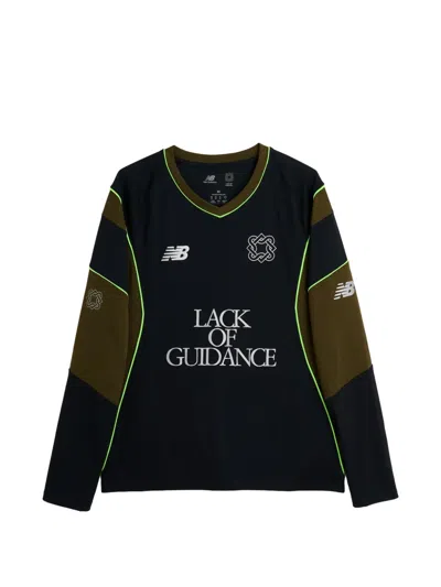 New Balance Lack Of Guidance Panelled T-shirt In Black