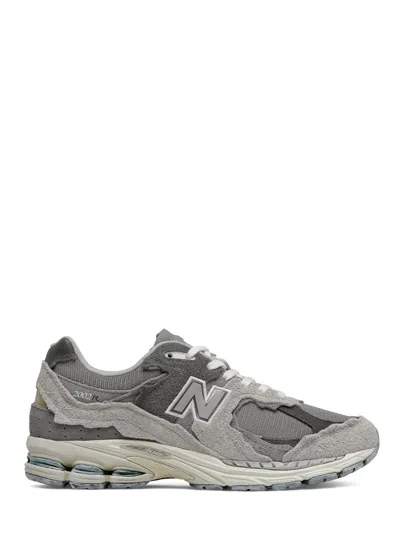 New Balance Layered Grey Sneakers With Suede And Mesh Elements In Gray