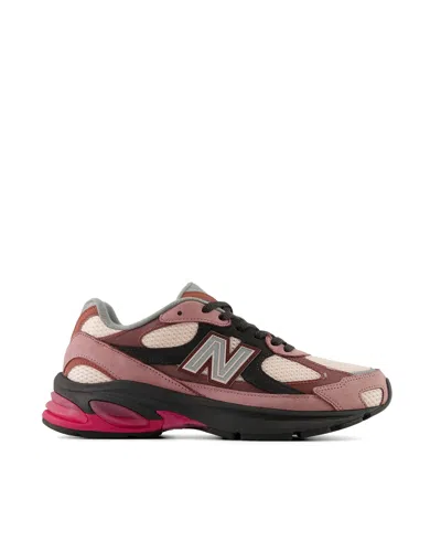 New Balance Layered Sneakers With Abzorb Cushioning And Reflective Details In Pink