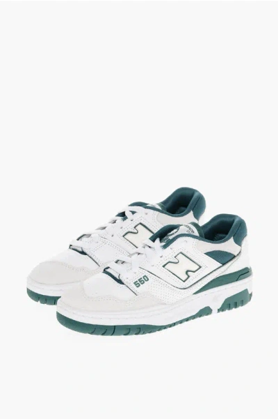 New Balance Leather 550 Mid-top Sneakers In White