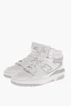 New Balance High-top Sneakers With Contrast Sole And Perforated Detailing In White