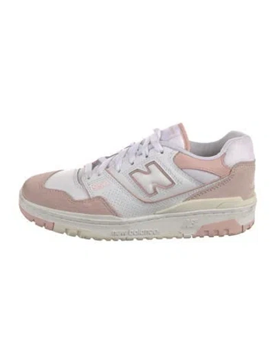 Pre-owned New Balance Leather Athletic Sneakers In White