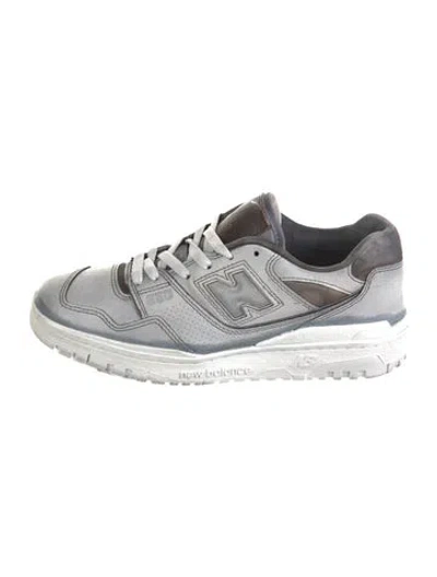 Pre-owned New Balance Leather Athletic Sneakers In White