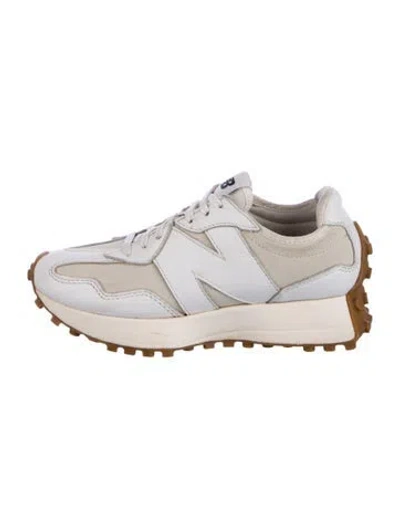 Pre-owned New Balance Leather Athletic Sneakers In White