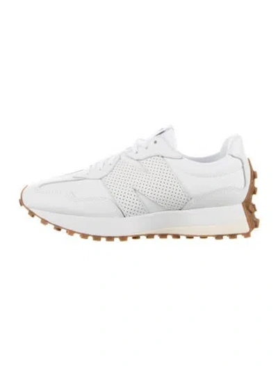 Pre-owned New Balance Leather Athletic Sneakers In White