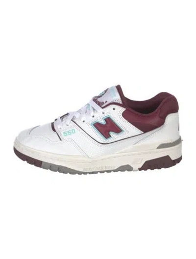 Pre-owned New Balance Leather Colorblock Pattern Sneakers In Multi