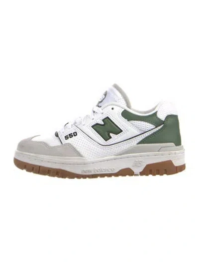 Pre-owned New Balance Leather Lasercut Accents Chunky Sneakers In Neutral