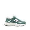 New Balance Teal Sneakers With Textured Suede In Green