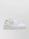 New Balance Leather Sneakers 550 Perforated Toe Rubber Sole In White
