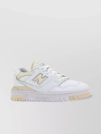 New Balance Leather Sneakers 550 Perforated Toe Rubber Sole In White