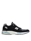 New Balance Mesh And Suede Sneakers With Reflective Accents In Black