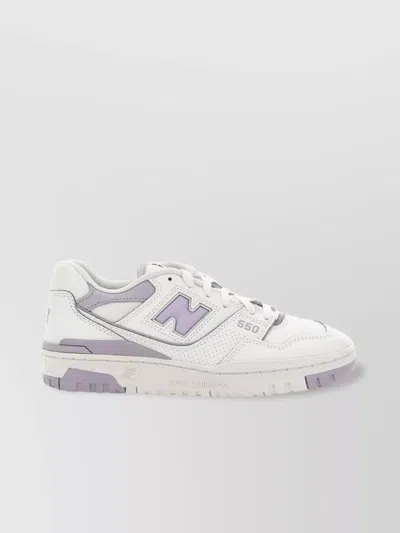 New Balance Leather Sneakers Featuring Writing Relief In White