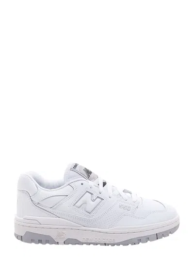 New Balance 550 Perforated Leather Sneakers In White
