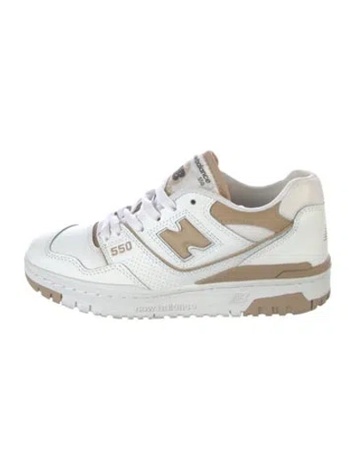 Pre-owned New Balance Leather Sneakers In White