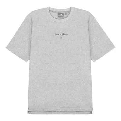 New Balance Less Is More Tee 'grey' In Gray