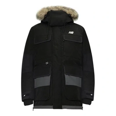 New Balance Lifestyle Cargo Parka Jacket 'black'
