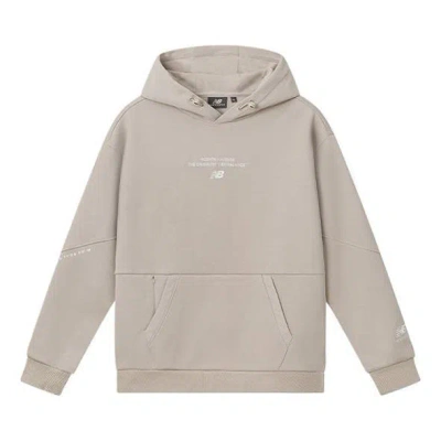 New Balance Lifestyle Hoodie 'beige' In Neutral