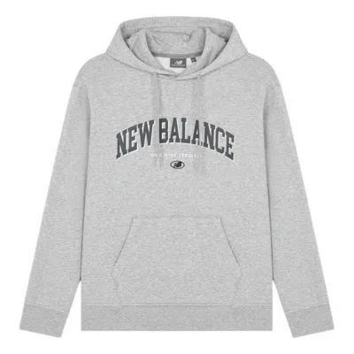 New Balance Lifestyle Hoodie 'beige Black' In Gray