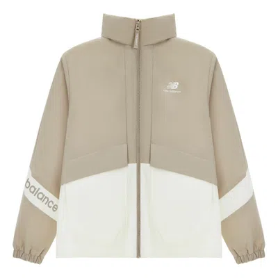 New Balance Lifestyle Jacket 'beige White' In Gray