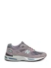 New Balance 991 V2 Mesh And Suede Low-top Sneakers In Grey